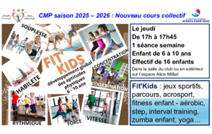 FIT'KIDS, le nouveau cours pour les enfants