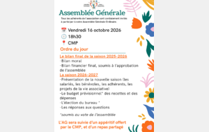 Assemblée générale à 18h