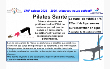 Pilates santé : un nouveau cours adapté